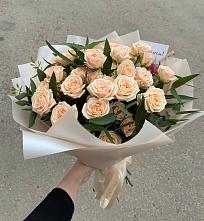 Букет Кремовые розы Латте в Агинском