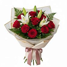 Букет цветов из:  Лилии и Розы в Агинском