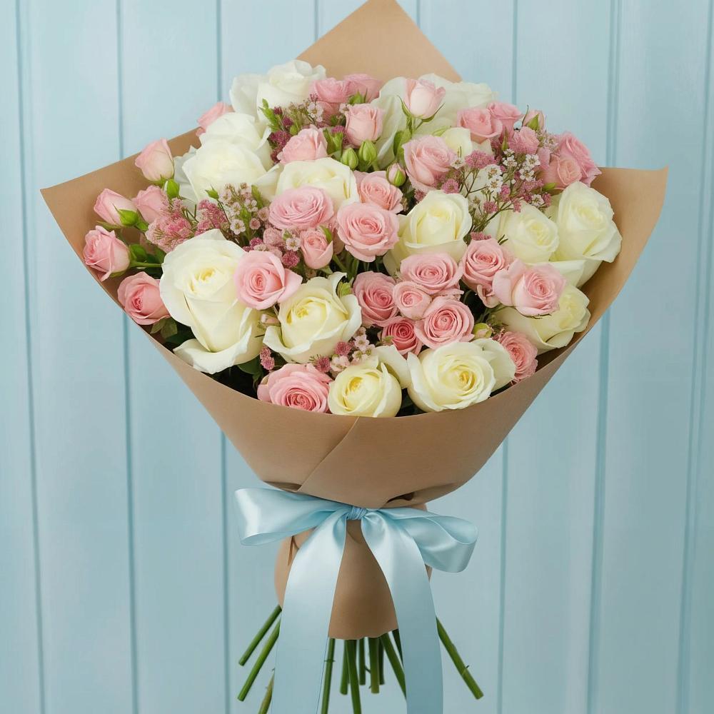 Букет цветов из: Розы в Агинском