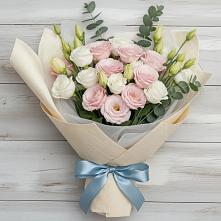 Букет цветов из:  Лизиантусы в Агинском