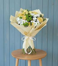 Букет цветов из:  Хризантемы и Розы #REPLACE_PRED# Агинском