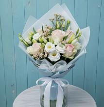 Букет цветов из:  Розы и Лизиантусы в Агинском