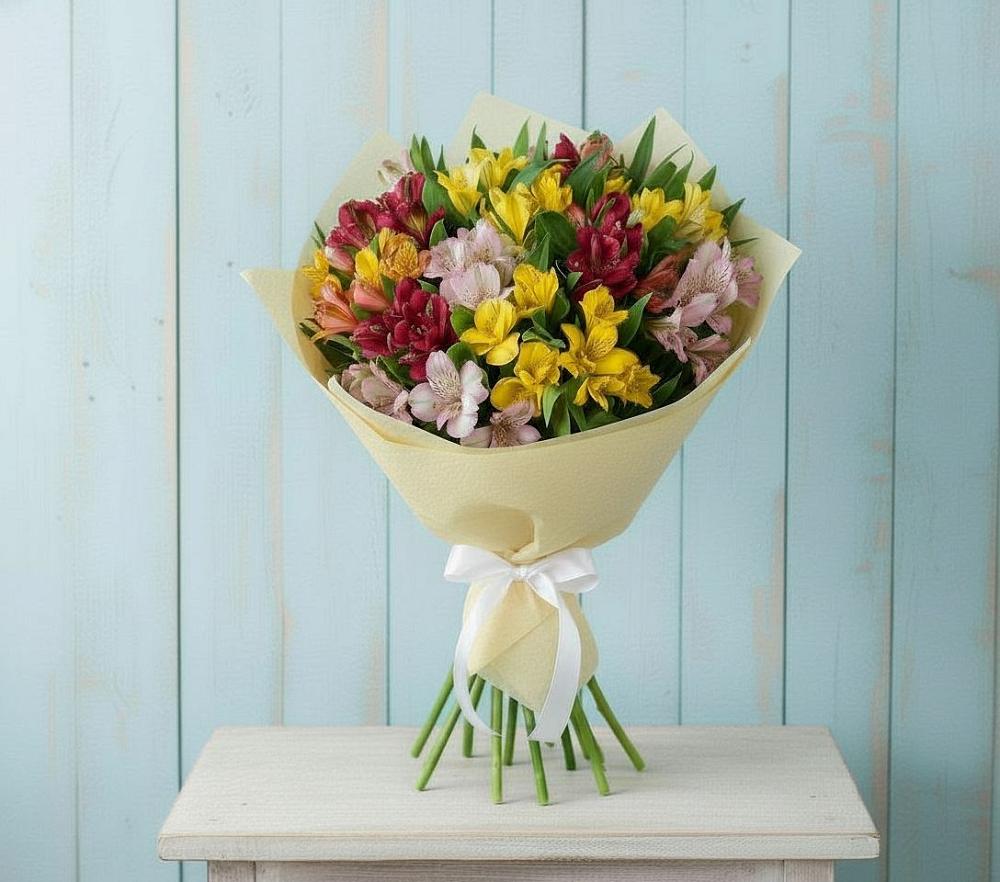 Букет цветов из: Альстромерии в Агинском