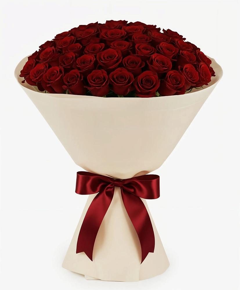 Букет 101 Бордовая роза Блэк Бакарра в Агинском