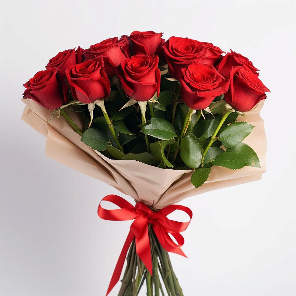 Букет 11 Красных роз Эдлесс Лав в Агинском
