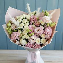 Букет цветов из:  Альстромерии и Розы в Агинском